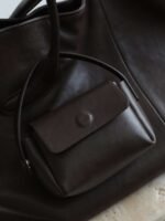 Genuine Leather Oversized Tote Bag