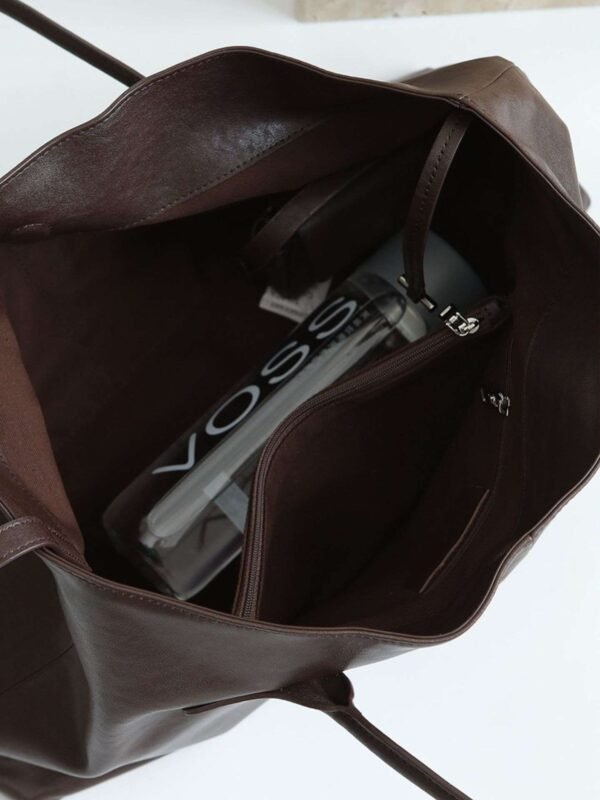 Genuine Leather Oversized Tote Bag