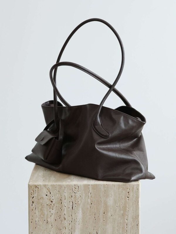 Genuine Leather Oversized Tote Bag