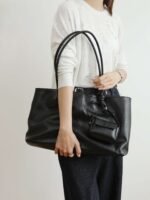 Genuine Leather Oversized Tote Bag