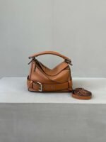 Small Leather Puzzle Biker Bag