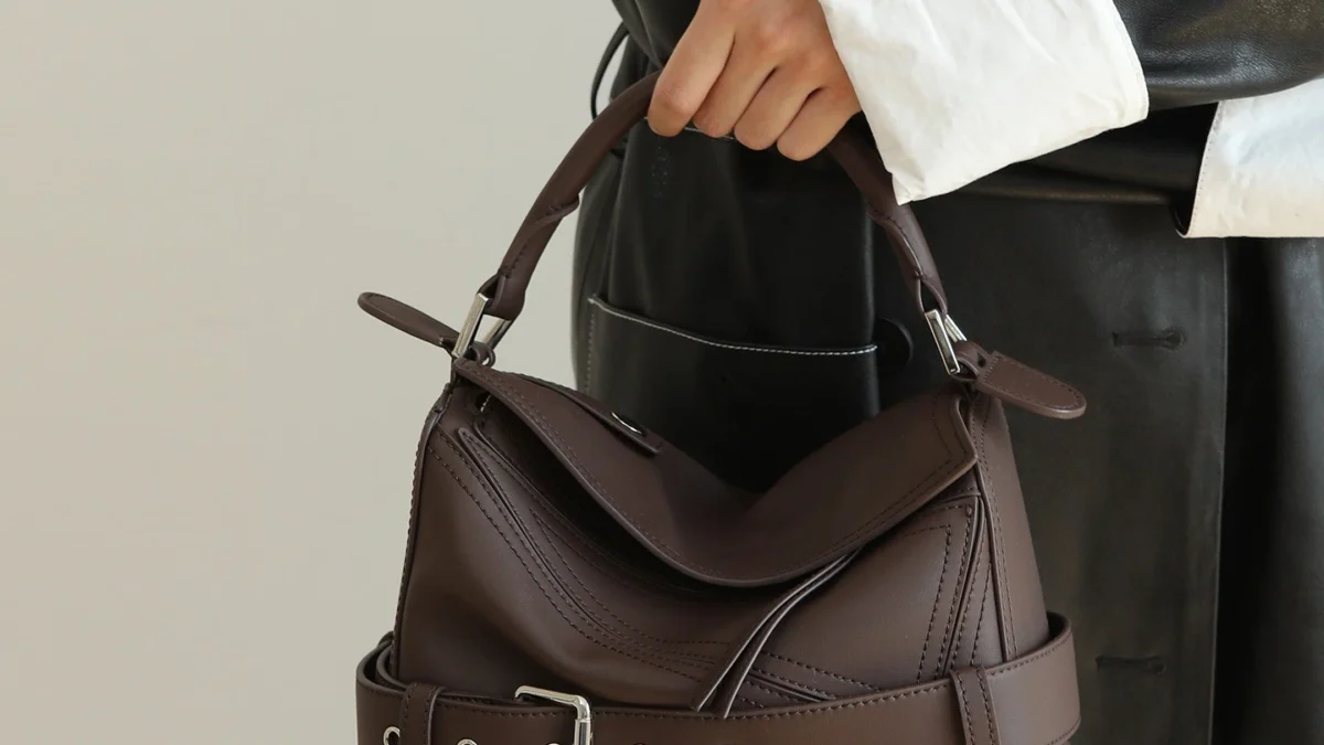Small Puzzle Biker Bag | Chic & Elegant | Minty Bags