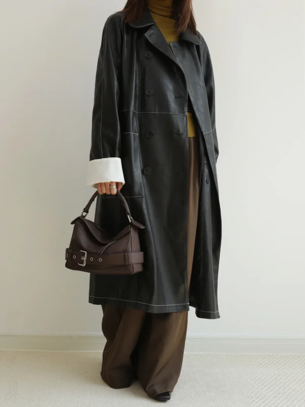 Small Leather Puzzle Biker Bag