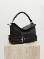 Small Leather Puzzle Biker Bag