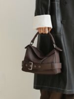 Small Leather Puzzle Biker Bag