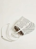 Women's Leather Mini Laser Cut Handbag