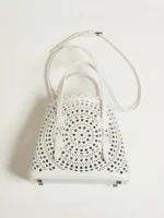Women's Leather Mini Laser Cut Handbag
