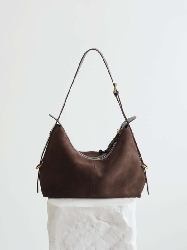 Womens Suede Hobo Shoulder Bag
