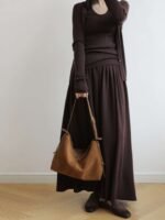 Womens Suede Hobo Shoulder Bag