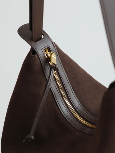 Womens Suede Hobo Shoulder Bag Image3.jpeg