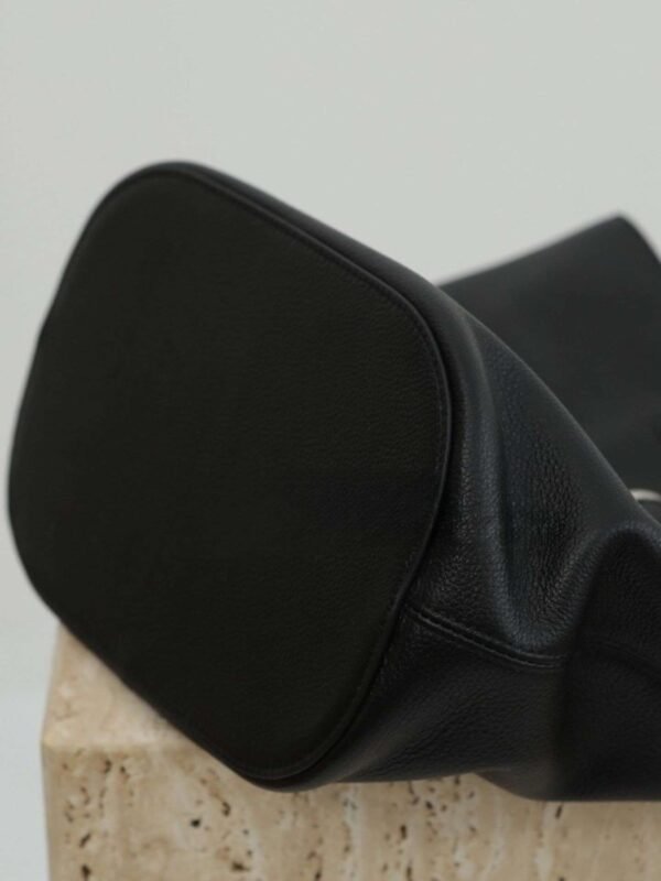 Leather Belted Bucket Bag