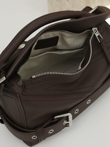 Small Leather Puzzle Biker Bag