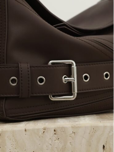 Small Leather Puzzle Biker Bag