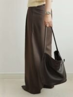 Leather Belted Bucket Bag