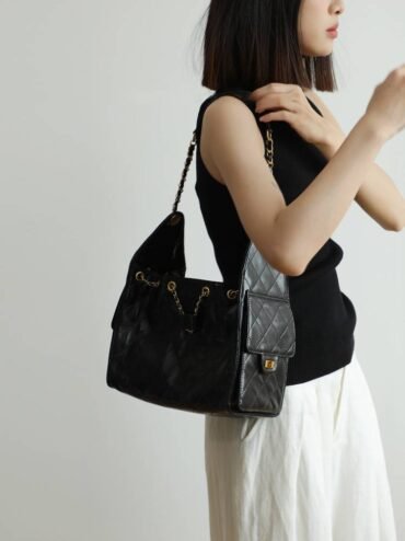 Genuine Leather Classic Hobo Bag - drawstring bucket bag (4) compressed