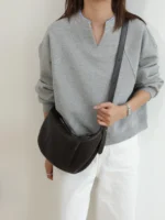 Everyday Leather Croissant Shoulder Bag