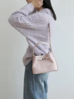 Mini Leather Inspired Kelly Bucket Bag