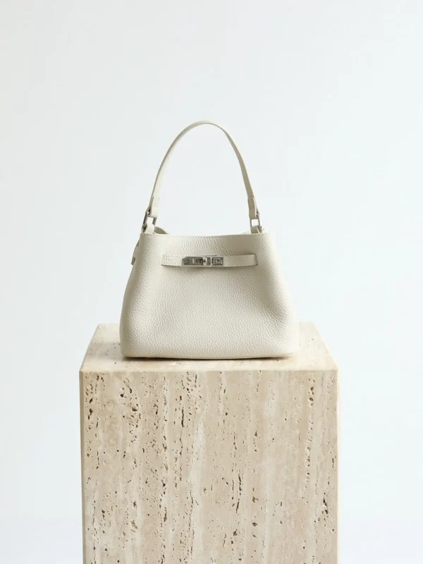 Mini Leather Inspired Kelly Bucket Bag