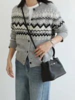 Mini Leather Inspired Kelly Bucket Bag