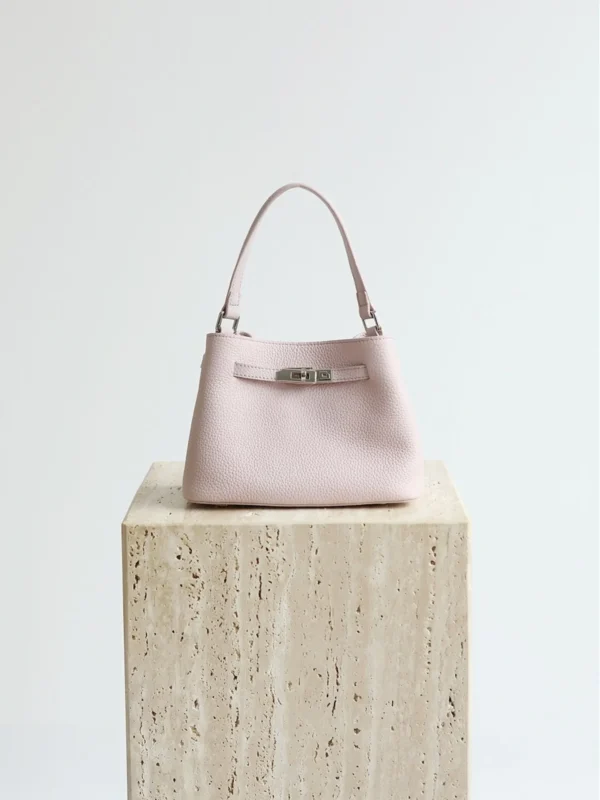 Mini Leather Inspired Kelly Bucket Bag