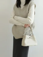 Mini Leather Inspired Kelly Bucket Bag