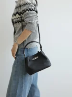 Mini Leather Inspired Kelly Bucket Bag