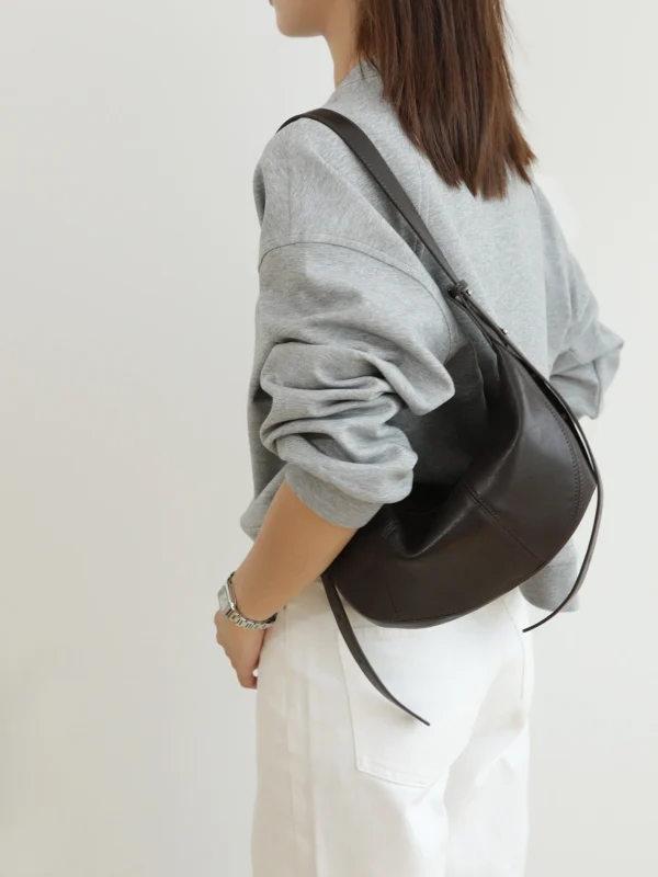 Everyday Leather Croissant Shoulder Bag