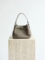 Mini Leather Inspired Kelly Bucket Bag