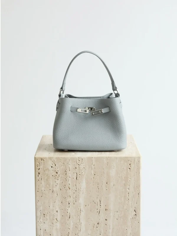 Mini Leather Inspired Kelly Bucket Bag