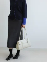 Work Tote Bag Flap Shoulder Bag