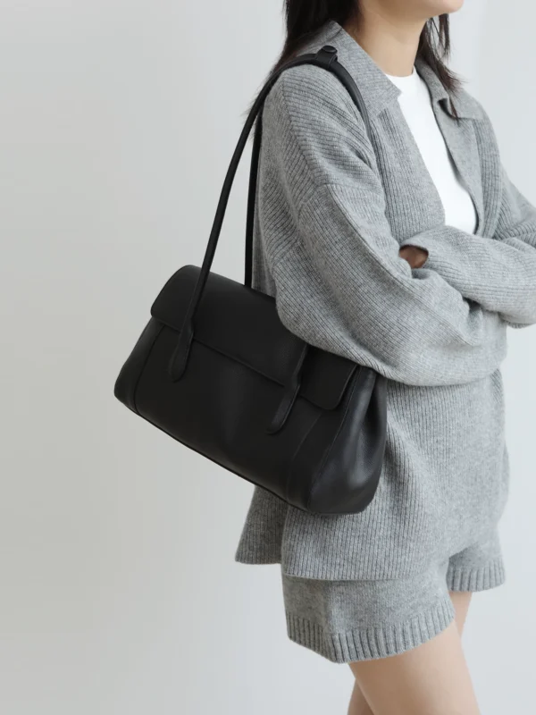 Work Tote Bag Flap Shoulder Bag