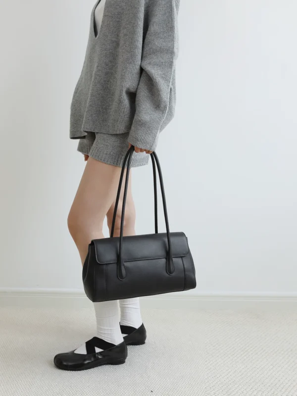 Work Tote Bag Flap Shoulder Bag