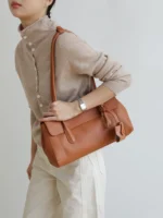 Work Tote Bag Flap Shoulder Bag
